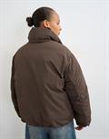 TSPEDRO DOUBLE COLLAR PUFFER JACKET OTW chocolate brown