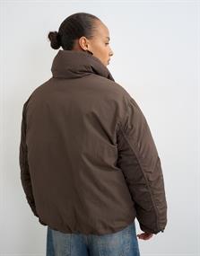 TSPEDRO DOUBLE COLLAR PUFFER JACKET OTW chocolate brown