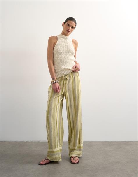 TSPOLLY STRAIGHT TROUSER WVN medium green