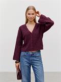 TSRENE LS CARDIGAN KNT NOOS burgundy
