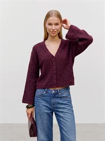 TSRENE LS CARDIGAN KNT NOOS burgundy