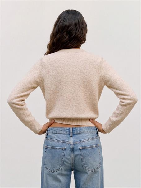 TSSIA KNITTED CARDIGAN ivory cream