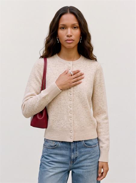 TSSIA KNITTED CARDIGAN ivory cream