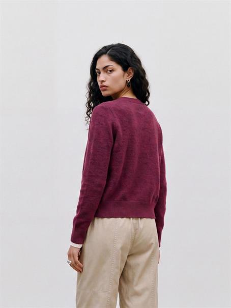 TSSIA KNITTED CARDIGAN NOOS burgundy