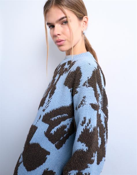 TSSTACY LS CREW NECK PULLOVER blue iolite