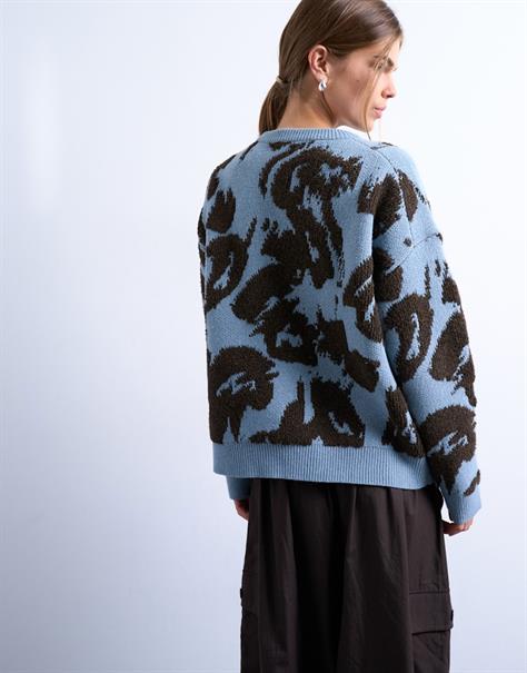 TSSTACY LS CREW NECK PULLOVER blue iolite