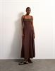 TSSVEA SL MAXI DRESS WVN chocolate brown