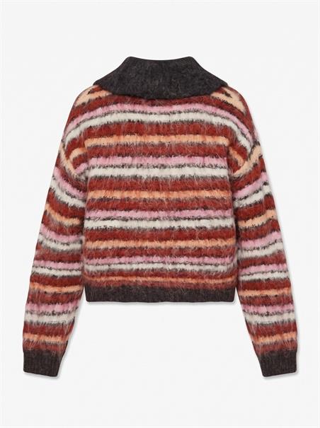 TSTINE LS CARDIGAN KNT red heart