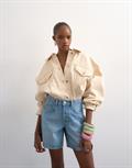 TSVIGGA HR DNM SHORTS LB light blue denim