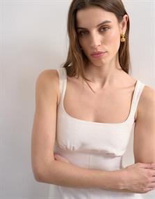 TSVIOLA SL MAXI DRESS WVN natural