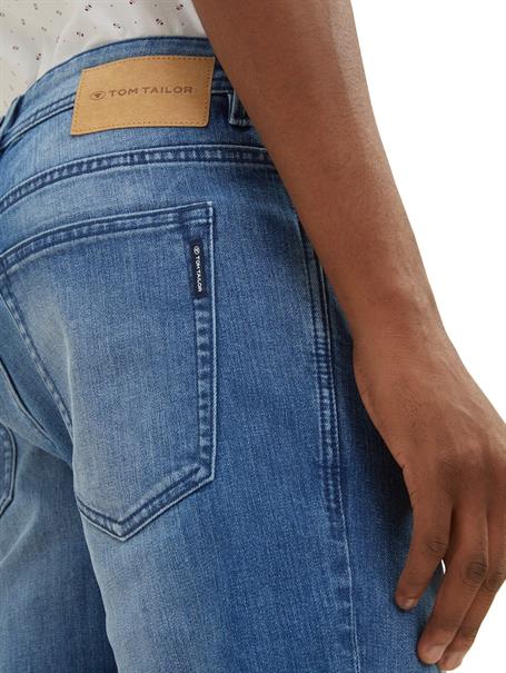 TTJOSH Regular Slim Jeans COOLMAX® used mid stone blue denim