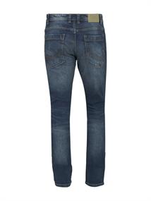 TTJOSH Regular Slim Jeans mid stone wash denim