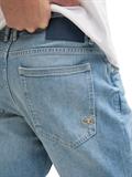 TTJOSH Regular Slim Jeans Shorts light stone blue denim