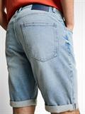 TTJOSH REGULAR SLIM Jeans Shorts light stone blue denim