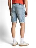 TTJOSH REGULAR SLIM Jeans Shorts light stone blue denim