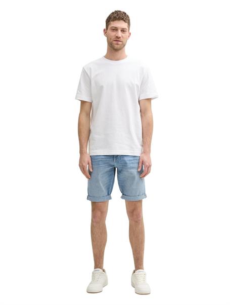TTJOSH Regular Slim Jeans Shorts light stone blue denim