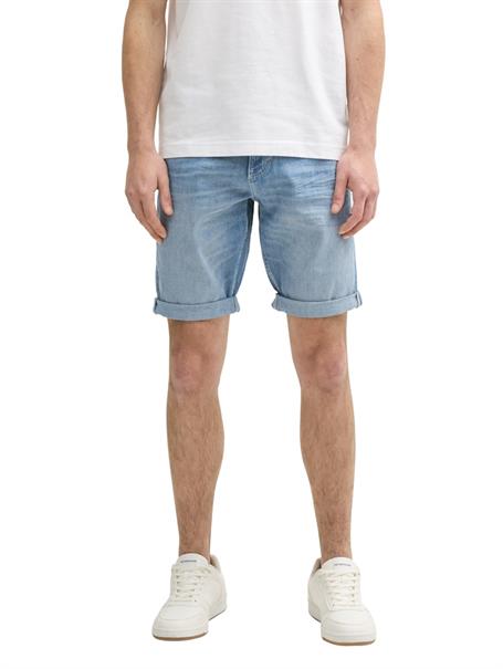 TTJOSH Regular Slim Jeans Shorts light stone blue denim