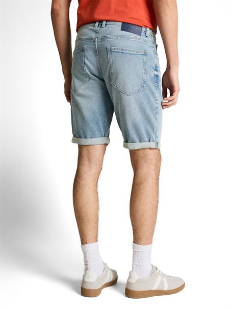 TTJOSH REGULAR SLIM Jeans Shorts light stone blue denim