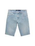 TTJOSH Regular Slim Jeans Shorts light stone wash denim