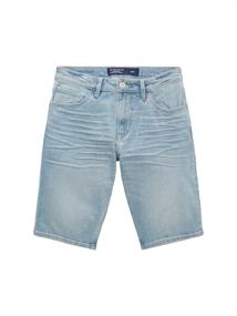 TTJOSH Regular Slim Jeans Shorts light stone wash denim