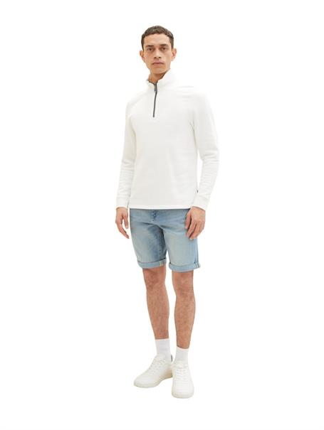 TTJOSH Regular Slim Jeans Shorts light stone wash denim