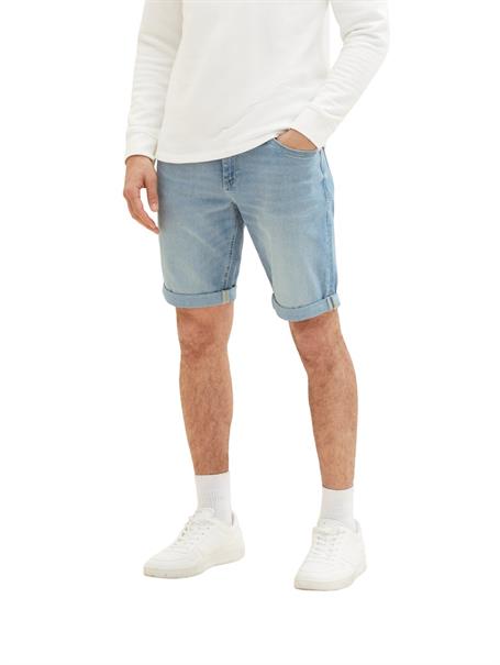 TTJOSH Regular Slim Jeans Shorts light stone wash denim
