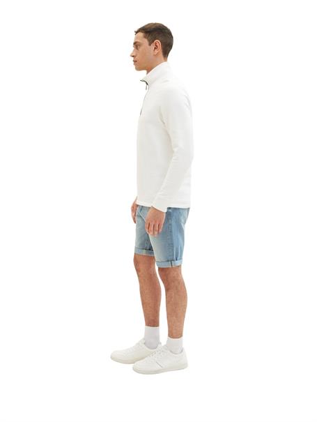 TTJOSH Regular Slim Jeans Shorts light stone wash denim