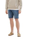 TTJOSH Regular Slim Jeans Shorts mid stone wash denim