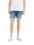 TTJOSH Regular Slim Jeans Shorts mid stone wash denim