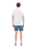 TTJOSH Regular Slim Jeans Shorts mid stone wash denim