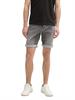 TTJOSH Regular Slim Jeans Shorts mit Superstretch used light stone grey denim