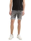 TTJOSH Regular Slim Jeans Shorts mit Superstretch used light stone grey denim