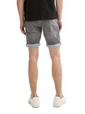 TTJOSH Regular Slim Jeans Shorts mit Superstretch used light stone grey denim