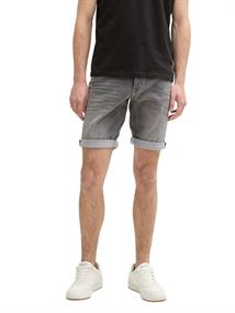 TTJOSH Regular Slim Jeans Shorts mit Superstretch used light stone grey denim