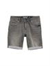 TTJOSH Regular Slim Jeans Shorts mit Superstretch used light stone grey denim