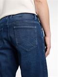 TTJOSH REGULAR SLIM Jeans Shorts mit Superstretch used mid stone blue denim