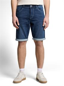 TTJOSH REGULAR SLIM Jeans Shorts mit Superstretch used mid stone blue denim