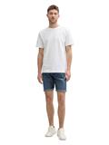 TTJOSH Regular Slim Jeans Shorts used dark stone blue denim