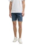 TTJOSH Regular Slim Jeans Shorts used dark stone blue denim