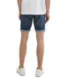 TTJOSH Regular Slim Jeans Shorts used dark stone blue denim