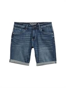 TTJOSH Regular Slim Jeans Shorts used dark stone blue denim