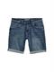TTJOSH Regular Slim Jeans Shorts used dark stone blue denim