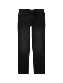 TTJOSH Regular Slim Jeans used dark stone black denim