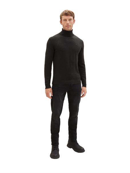 TTJOSH Regular Slim Jeans used dark stone black denim