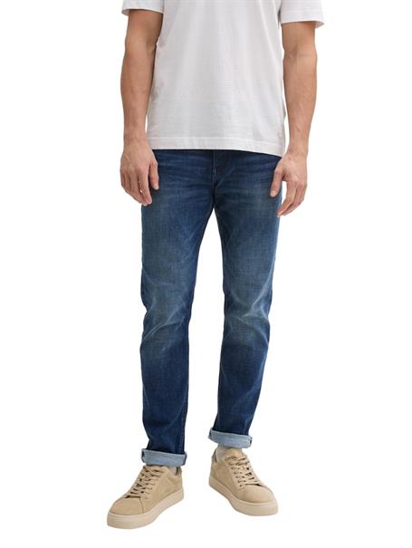 TTJOSH Regular Slim Jeans used dark stone blue denim