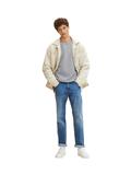 TTJOSH Regular Slim Jeans used mid stone blue denim