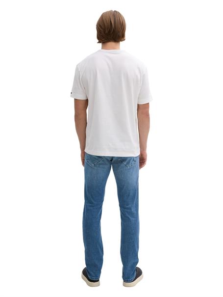 TTJOSH Regular Slim Jeans used mid stone blue denim
