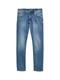 TTJOSH Regular Slim Jeans used mid stone blue denim