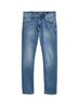 TTJOSH Regular Slim Jeans used mid stone blue denim