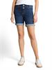 TTLENE SLIM Bermuda Jeans Shorts mit hohem Stretch used dark stone blue denim